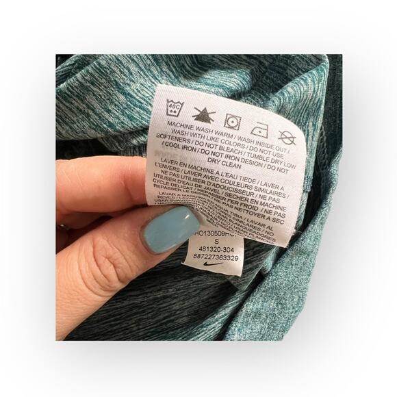 Nike Element DriFit Running Womens Small 3/4 zip up Pullover in Teal - Picture 11 of 12